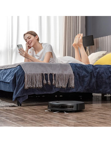 Aspiradora Robótica Greenworks GRV-1010 Wi-Fi 2200Pa para Mascotas