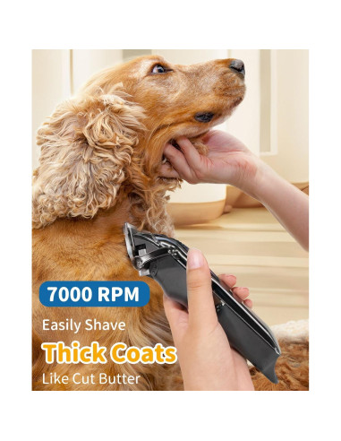 Cortadora de Perros Inalámbrica TURN RAISE 7000rpm con LED