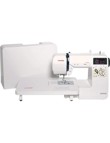 Máquina de Coser Computarizada Janome JW8100 con 100 Puntadas y Accesorios