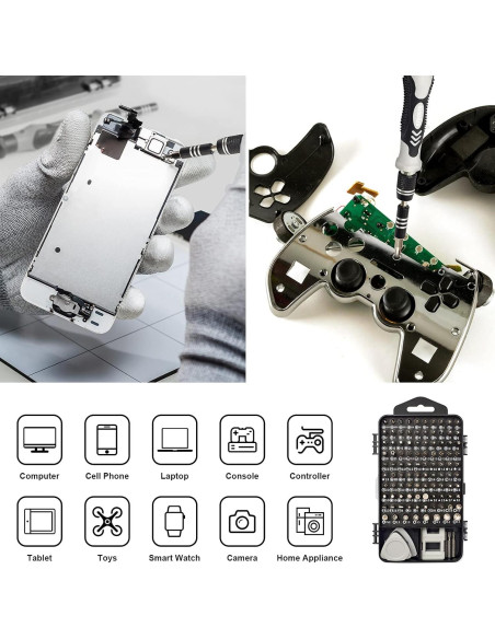 Juego de Destornilladores de Precisión STREBITO 124 Piezas