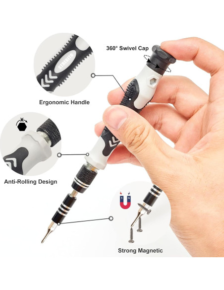 Juego de Destornilladores de Precisión STREBITO 124 Piezas