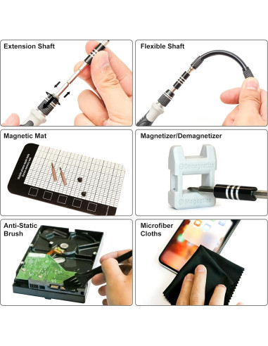 Juego de Destornilladores de Precisión STREBITO 124 Piezas