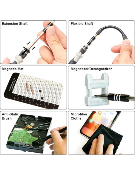 Juego de Destornilladores de Precisión STREBITO 124 Piezas