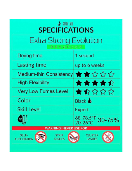 Pegamento para Extensiones de Pestañas Stacy Lash 5ml Extra Fuerte