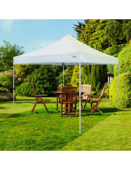 Carpa Plegable Pro 3x3m Caravan Canopy Blanca Resistente UV