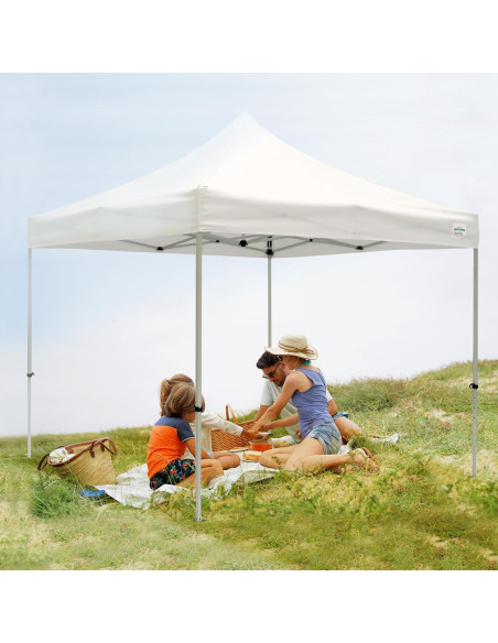 Carpa Plegable Pro 3x3m Caravan Canopy Blanca Resistente UV