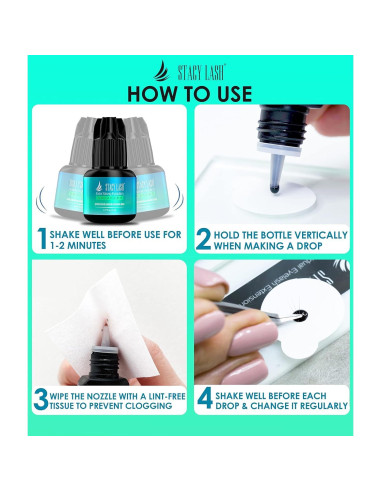 Pegamento para Extensiones de Pestañas Stacy Lash 5ml Extra Fuerte
