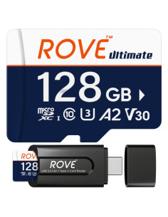 Tarjeta Micro SD ROVE Ultimate 128GB con Lector USB 3.2