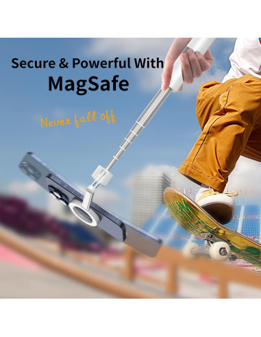 Trípode de Selfie Magnético Vimitty 137 cm con Control Remoto