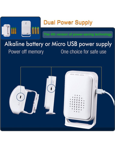 Detector de Movimiento Timbre de Bienvenida HoneTeek 1 Sensor