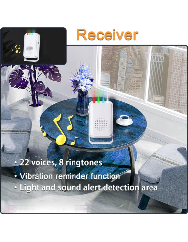 Detector de Movimiento Timbre de Bienvenida HoneTeek 1 Sensor