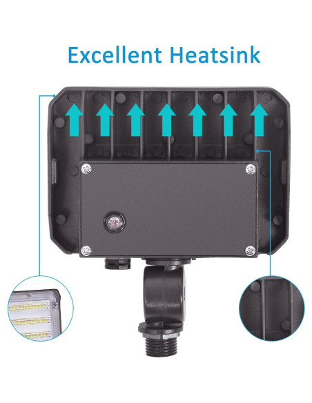 Luz de Inundación LED 30W SZGMJIA con Fotocélula 4050lm
