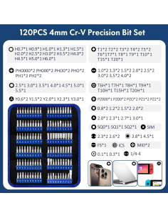Kit de Destornilladores de Precisión XOOL 140 en 1 Ergonómico 2
