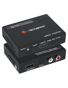 Extractor de Audio HDMI J-Tech Digital 4K@30Hz JTDAT5CH