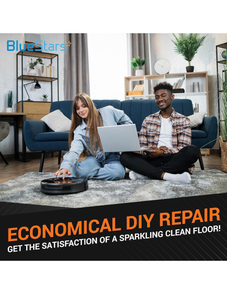 Kit de Reemplazo BlueStars para iRobot Roomba E, I, J - 2 Cepillos, 4 Filtros HEPA