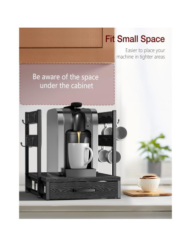 Cajón organizador para 35 cápsulas K-Cup Evermagin negro