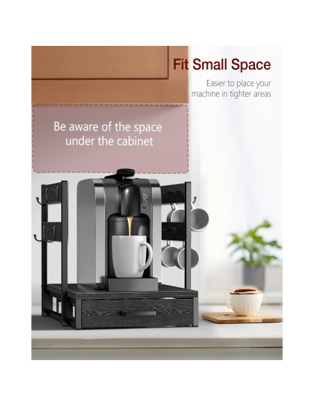 Cajón organizador para 35 cápsulas K-Cup Evermagin negro