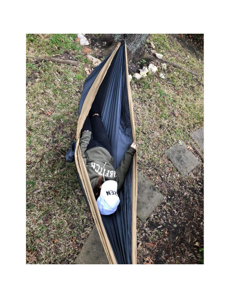 Hamaca de Camping Skyin Gris 2.84m x 1.88m Ligera y Portátil