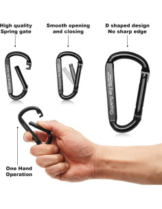 Clip de Carabinero Oupeng Sky 3" Hierro 388kg Multiusos 2