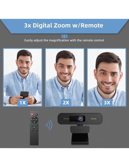 Webcam NexiGo N940P 2K Certificada para Zoom con Micrófono