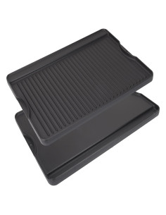 Plancha BBQ Reversible PETKAO 14" x 16" Hierro Fundido