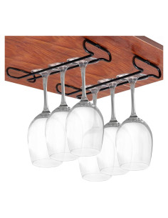 Juego de 2 Soportes para Copas de Vino GeLive Bajo Gabinete