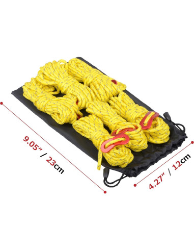 Cuerda de Guía Reflectante Azarxis 4mm 4m - Camping y Senderismo