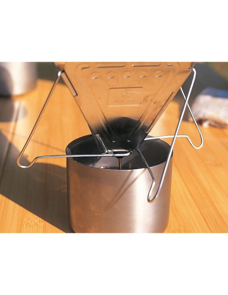 Goteador de Café Snow Peak CS-113 Plegable Acero Inoxidable