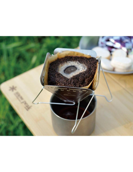 Goteador de Café Snow Peak CS-113 Plegable Acero Inoxidable