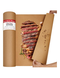 Rollo de Papel Kraft Marrón XKDOUS 30 cm x 24 m para BBQ