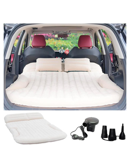 Colchón de Aire SUV KMZ Doble Cara con 2 Almohadas y Bomba