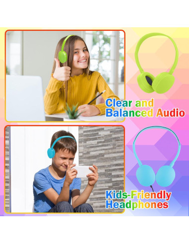 Auriculares con Cable Ladont QS102 para Niños - 8 Colores