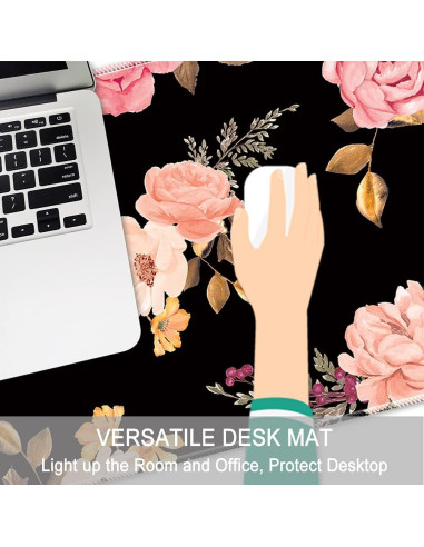 Alfombrilla de Ratón Gaming Grande Pemlari Rosa 90x40 cm Antideslizante