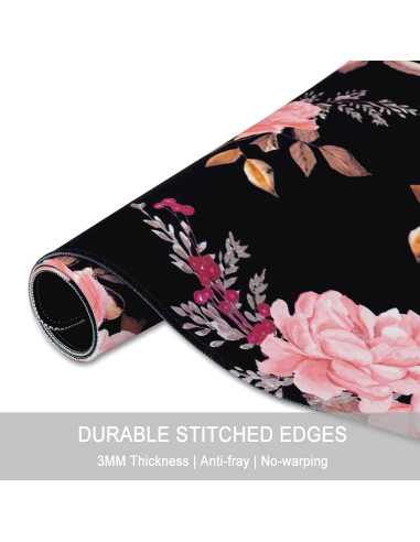 Alfombrilla de Ratón Gaming Grande Pemlari Rosa 90x40 cm Antideslizante