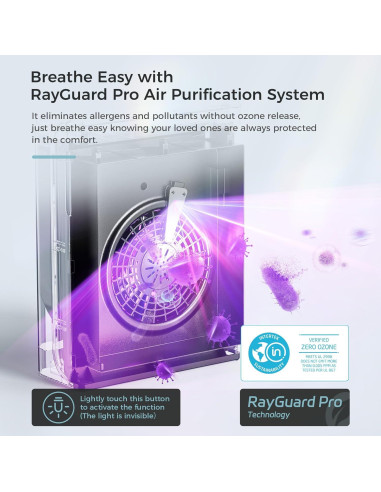 Purificador de Aire AROEVE MK07 Negro para Habitaciones hasta 139 m