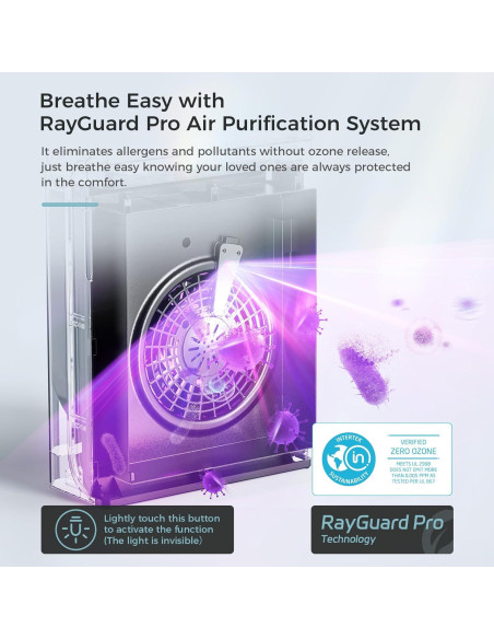 Purificador de Aire AROEVE MK07 Negro para Habitaciones hasta 139 m