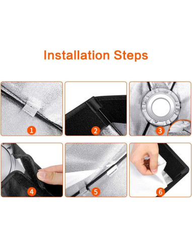 Softbox Octagonal Godox 95cm Montaje Bowens para Fotografía