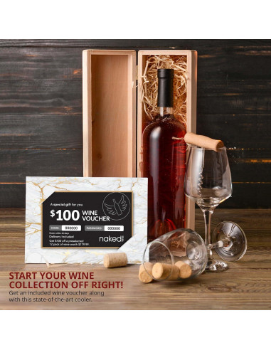 Enfriador de Vino Ivation 12 Botellas Compresor Digital 5-18C