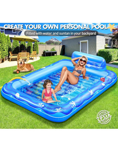 Piscina Inflable Sinbyuer para 2 Personas 205x152 cm Azul