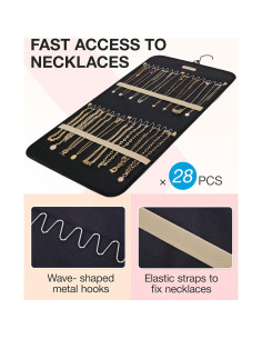 Organizador de Joyería Colgante BAGSMART Mediano Negro 2