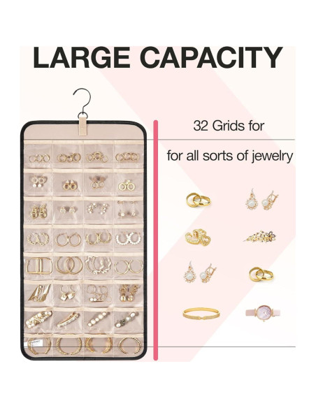 Organizador de Joyería Colgante BAGSMART Mediano Negro