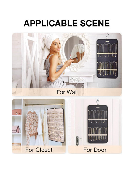 Organizador de Joyería Colgante BAGSMART Mediano Negro