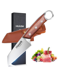 Cuchillo Huusk de Acero al Carbono 10.8 cm para Cocina y BBQ