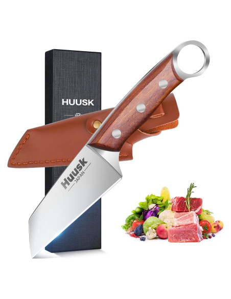 Cuchillo Huusk de Acero al Carbono 10.8 cm para Cocina y BBQ