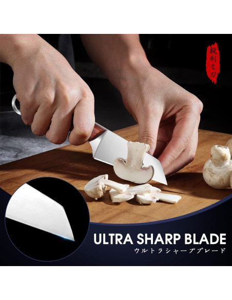 Cuchillo Huusk de Acero al Carbono 10.8 cm para Cocina y BBQ