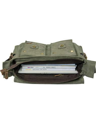 Bolsa de Mensajero para Cámara DSLR P-chaos6039 Verde Ejercito