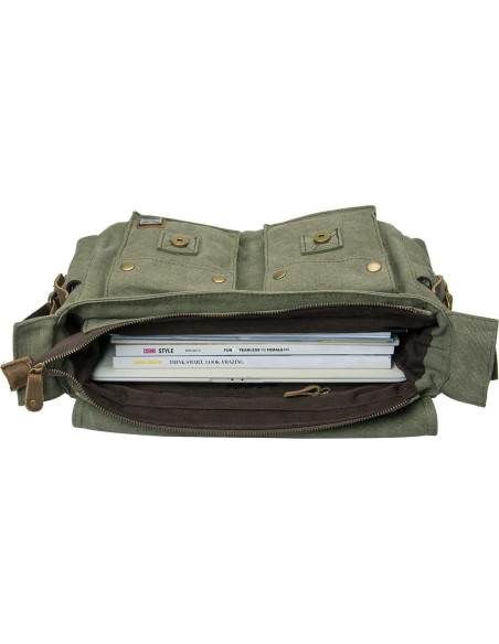 Bolsa de Mensajero para Cámara DSLR P-chaos6039 Verde Ejercito
