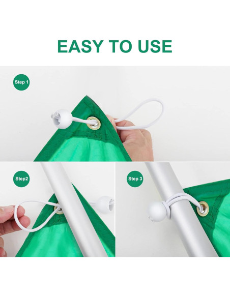 50 Cuerdas Bungee Skytened Blancas 10.16 cm Resistentes UV