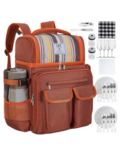 Mochila de Picnic ITHWIU para 4 Personas con Aislamiento