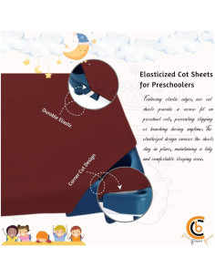 Sábana para Cuna Estándar Camp County Beyond Burdeos 0.45 kg 2